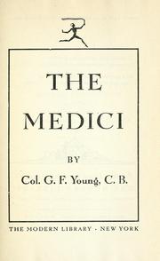 Cover of: The Medici by G. F. Young