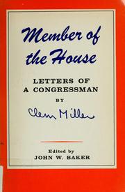 Cover of: Member of the House by Clem Miller