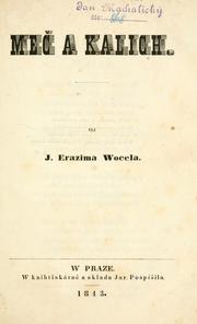 Cover of: Me a kalich od J. Erazima Wocela.