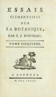 Cover of: Melanges. by Jean-Jacques Rousseau