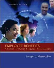 Cover of: Employee Benefits by Joseph J. Martocchio, Joseph J. Martocchio