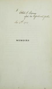 Cover of: Memoirs. by Edward Bosqui