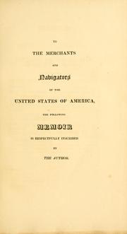 Cover of: A memoir on the commerce and navigation of the Black Sea: and the trade and maritime geography of Turkey and Egypt ...