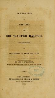 Memoirs of the life of Sir Walter Ralegh