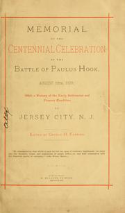 Memorial of the centennial celebration of the Battle of Paulus Hook, August 19, 1879 by George H.. Farrier