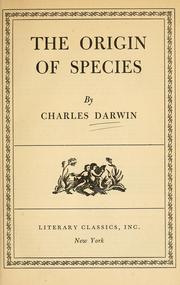 Cover of: The origin of species by Charles Darwin