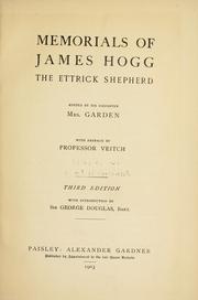 Cover of: Memorials of James Hogg, the Ettrick shepherd