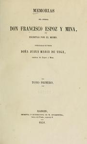 Cover of: Memorias: Publícalas Juana Maria de Vega, condesa de Espoz y Mina