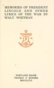 Cover of: Leaves of Grass by Walt Whitman