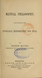 Cover of: Mental philosophy by Joseph Haven