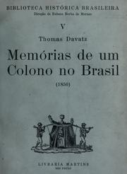 Cover of: Memórias de um colono no Brasil (1850) by Thomas Davatz