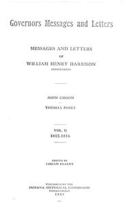 Cover of: Messages and letters of William Henry Harrison