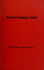 Cover of: Messianic chronology in Daniel