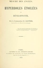 Cover of: Mesure des angles, hyperboles étoilées et développante.