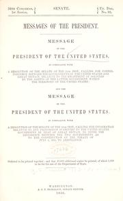 Cover of: Messages of the President.