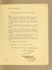 Cover of: Messieurs et chers compatriotes, nous vous adressons ci-joint des exemplaires des arrêtés de l'Assemblée générale de la partie française de Saint-Domingue, en date des 9 & 12 courant; arrêtés nécessités par la circonstance ..