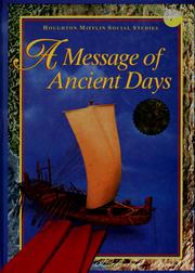 Cover of: A message of ancient days by Beverly J. Armento ... [et al.]