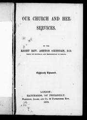 Cover of: Our church and her services