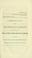 Cover of: Communication from the Treasurer of Maryland, relative to the claims of the Messrs. Barings against the state of Maryland