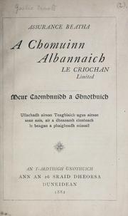 Cover of: Meur caomhnuidh a ghnothuich by Scottish Life Assurance Company., Scottish Life Assurance Company.