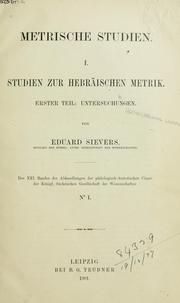 Cover of: Metrische Studien