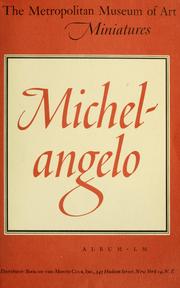 Cover of: Michelangelo, 1475-1564 by Michelangelo Buonarroti