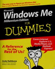Cover of: Microsoft Windows Me Millennium Edition for dummies by Andy Rathbone