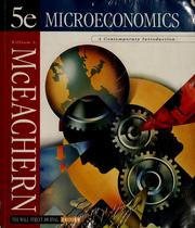Cover of: Microeconomics: a contemporary introduction
