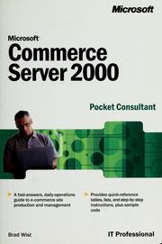 Cover of: Microsoft commerce server 2000 pocket consultant by Brad Wist