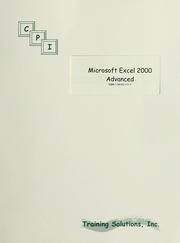 Cover of: Microsoft Excel 2000 by Pamela W. Adams