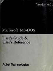 Cover of: Microsoft MS-DOS User's Guide by 