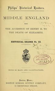 Middle England from the accession of Henry II. to the death of Elizabeth .. by Williams, John Francon.