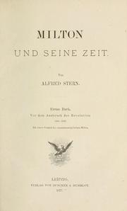 Cover of: Milton und seine Zeit