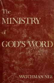 Cover of: The ministry of God's word