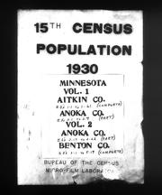 Cover of: 15th census, population, 1930. by 