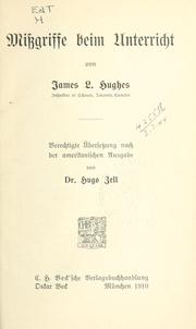 Cover of: Missgriffe beim Unterricht
