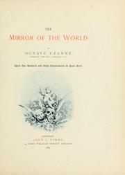 Cover of: The mirror of the world by Octave Uzanne