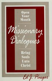 Cover of: Missionary dialogues by Ed J. Pinegar