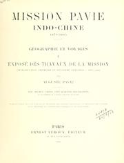 Mission Pavie Indo-Chine, 1879-1895: Études diverses by Auguste Pavie