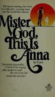 Cover of: Mister God, this is Anna