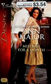 Cover of: Mistress for a month by Ann Major