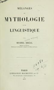 Cover of: Mélanges de Mythologie et de Linguistique