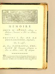 Mémoire by Poupardiere sieur de la.