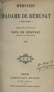 Cover of: Mémoires 1802-1808