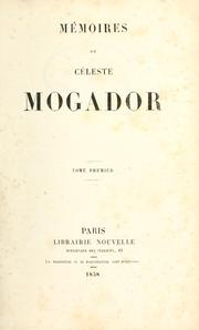 Cover of: Mémoires de Céleste Mogador.