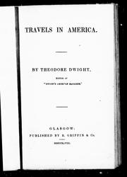 Cover of: Travels in America