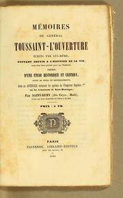 Cover of: Mémoires du Général Toussaint-L'Ouverture