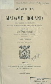 Cover of: Mémoires