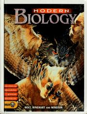 Front cover of Modern biology by Unknown