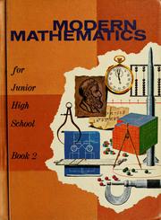 Cover of: Modern Mathematics for junior high school